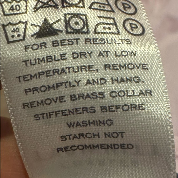 Charles Tyrwhitt Men’s Extra Slim Fit Light Pink Long Sleeve Shirt Size 16 1/2 - Picture 9 of 16